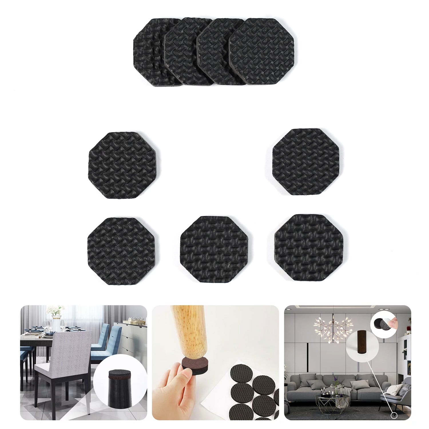 9131 Self Adhesive Square Felt Pads Non Skid Floor Protector Furniture Sofa Furniture Chair Balance Pad Noise Insulation Pad (Pack of 9). DeoDap 9131 Self Adhesive Square Felt Pads Non Skid Floor Protector Furniture Sofa Furniture Chair Balance Pad Noise Insulation Pad (Pack of 9). DeoDap